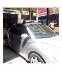 KIT ΜΕ ΜΠΑΡΕΣ ΟΡΟΦΗΣ ΓΙΑ VW BEETLE 3D 1998+ ΑΛΟΥΜΙΝΙΟΥ TEMA MENABO (AL1-3360-FIX016G)-2 ΤΕΜ. 