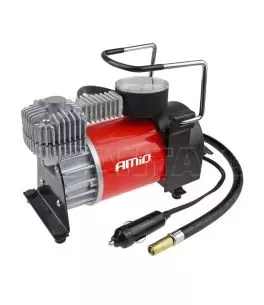 ΚΟΜΠΡΕΣΕΡ ΑΕΡΑ ΜΕΤΑΛΛΙΚΟ 12V 10BAR-150PSI-35L/min ΜΕ ΘΗΚΗ/ΜΑΝΟΜΕΤΡΟ/ΦΙΣ ΑΝΑΠΤΗΡΑ/3 ΑΝΤΑΠΤΟΡΕΣ/ΚΑΛΩΔΙΟ 300 cm AMiO - 1 ΤΕΜ. 