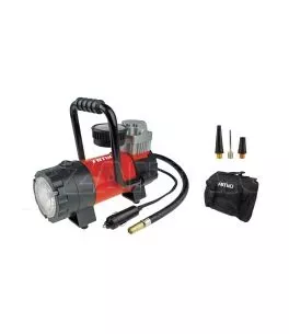 ΚΟΜΠΡΕΣΕΡ ΑΕΡΑ ΕΛΑΣΤΙΚΩΝ ΜΕΤΑΛΛΙΚΟΣ ACOMP-06 12V 100psi 7bar 28l/min ΜΕ ΦΙΣ ΑΝΑΠΤΗΡΑ ΚΑΙ ΚΑΛΩΔΙΟ 300cm ΚΑΙ ΦΑΚΟ LED AMiO - 1 ΤΕΜ 
