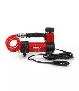 ΚΟΜΠΡΕΣΕΡ ΑΕΡΑ ΕΛΑΣΤΙΚΩΝ ΜΕΤΑΛΛΙΚΟ ACOMP-05 12V 100psi 7bar 28l/min ΜΕ ΦΙΣ ΑΝΑΠΤΗΡΑ ΚΑΙΚΑΛΩΔΙΟ 300cm AMiO - 1 ΤΕΜ. 
