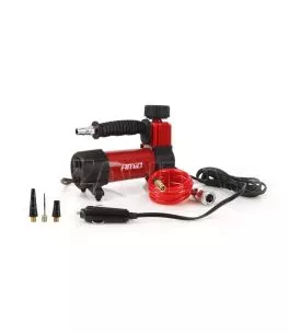ΚΟΜΠΡΕΣΕΡ ΑΕΡΑ ΕΛΑΣΤΙΚΩΝ ΜΕΤΑΛΛΙΚΟ ACOMP-05 12V 100psi 7bar 28l/min ΜΕ ΦΙΣ ΑΝΑΠΤΗΡΑ ΚΑΙΚΑΛΩΔΙΟ 300cm AMiO - 1 ΤΕΜ. 