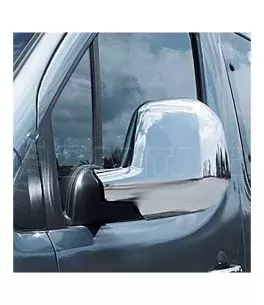 ΚΑΠΑΚΙΑ ΚΑΘΡΕΠΤΩΝ ΓΙΑ CITROEN BERLINGO II MVN 2008-2012 / PEUGEOT PARTNER II TEPEE MVN 2008 ΧΡΩΜΙΟ ΠΛΑΣΤΙΚΑ - 2ΤΕΜ. 