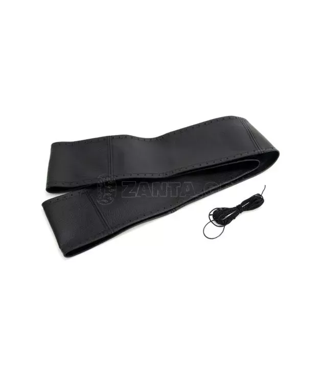 ΚΑΛΥΜΜΑ ΤΙΜΟΝΙΟΥ ΔΕΡΜΑΤΙΝΟ ΡΑΦΤΟ 41/43cm 92mm ΜΑΥΡΟ AMiO - 1 ΤΕΜ.