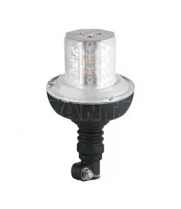 ΦΑΡΟΣ ΠΕΡΙΣΤΡΕΦΟΜΕΝΟΣ 16LED RL-10 9-32V 3 ΛΕΙΤΟΥΡΓΙΩΝ ΒΙΔΩΤΟΣ ΕΛΑΣΤΙΚΟΣ ΠΟΡΤΟΚΑΛΙ 130x221mm 