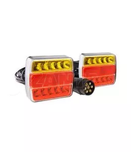 ΦΑΝΑΡΙΑ ΠΙΣΩ ΤΡΕΙΛΕΡ ΜΑΓΝΗΤΙΚΑ LED ΜΕ ΚΑΛΩΔΙΟ 7pin 12V 100x95x37mm TLS03 AMIO – 2 ΤΕΜ. 