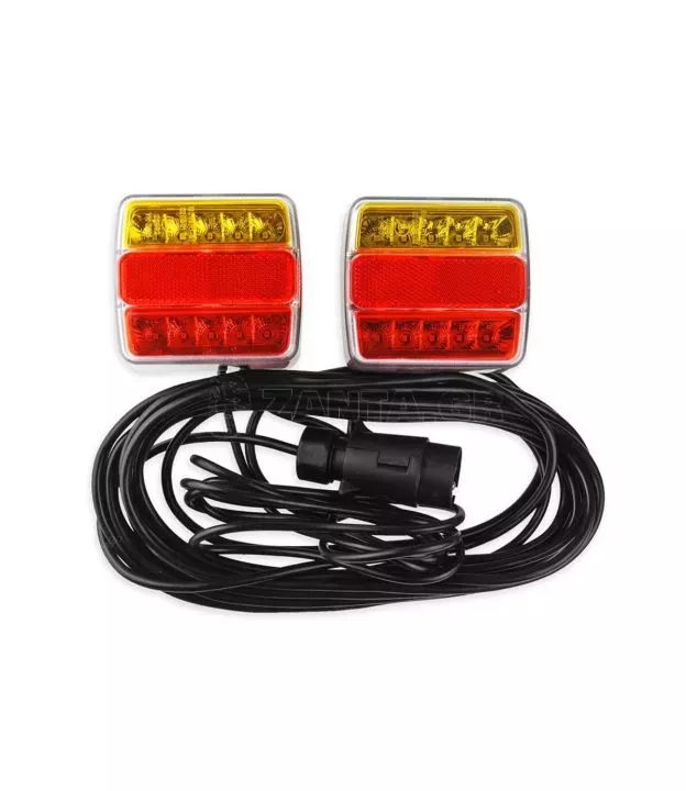 ΦΑΝΑΡΙΑ ΠΙΣΩ ΤΡΕΙΛΕΡ ΜΑΓΝΗΤΙΚΑ LED ΜΕ ΚΑΛΩΔΙΟ 7pin 12V 100x95x37mm TLS03 AMIO – 2 ΤΕΜ.