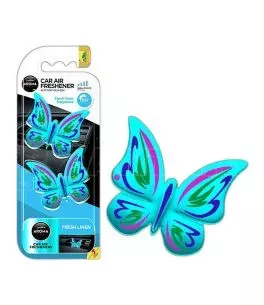 ΑΡΩΜΑΤΙΚΟ (ΚΡΕΜΑΣΤΟ ή ΑΕΡΑΓΩΓΟΥ) AROMA FANCY SHAPES ΠΕΤΑΛΟΥΔΑ - FRESH LINEN AMiO – 1 ΤΕΜ. 