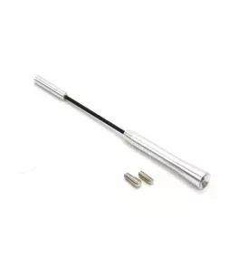 ΚΕΡΑΙΑ ΑΝΤΜ05 18cm ΧΡΩΜΙΟ ΜΕ 2 ΑΝΤΑΠΤΟΡΕΣ 5-6mm AMiO – 1 ΤΕΜ. 