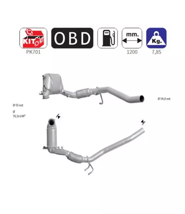 ΦΙΛΤΡΟ DPF ΣΙΛΙΚΟΝΟΥΧΟ ΚΑΡΒΙΔΙΟ SIC AUDI / SEAT / VOLKSWAGEN