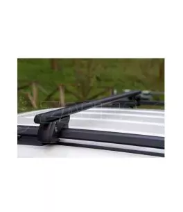 ΜΠΑΡΕΣ ΟΡΟΦΗΣ ΑΛΟΥΜΙΝΙΟΥ SHERMAN XL BLACK 135 cm ΣΕ ΜΑΥΡΟ ΧΡΩΜΑ ΓΙΑ ΟΡΟΦΗ ΜΕ RAISED RAILS MENABO - 2 ΤΕΜ. 