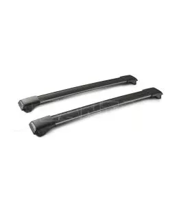 ΜΠΑΡΕΣ ΟΡΟΦΗΣ ΑΛΟΥΜΙΝΙΟΥ ΜΑΥΡΗ RAIL BAR STANDARD 73cm ΜΕ ΚΛΕΙΔΙ - 2 TEM. 