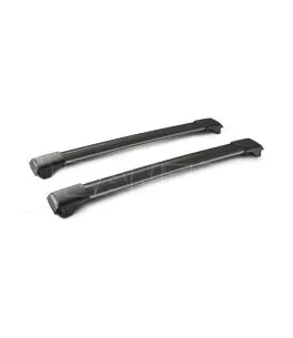 ΜΠΑΡΕΣ ΟΡΟΦΗΣ ΑΛΟΥΜΙΝΙΟΥ ΜΑΥΡΗ RAIL BAR STANDARD 97cm ΜΕ ΚΛΕΙΔΙ - 2 TEM. 
