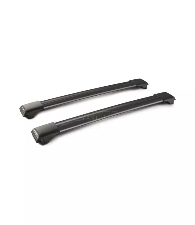 ΜΠΑΡΕΣ ΟΡΟΦΗΣ ΑΛΟΥΜΙΝΙΟΥ ΜΑΥΡΗ RAIL BAR STANDARD 97cm ΜΕ ΚΛΕΙΔΙ - 2 TEM.
