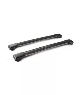 ΜΠΑΡΕΣ ΟΡΟΦΗΣ ΑΛΟΥΜΙΝΙΟΥ ΜΑΥΡΗ RAIL BAR STANDARD 103cm ΜΕ ΚΛΕΙΔΙ - 2 TEM. 