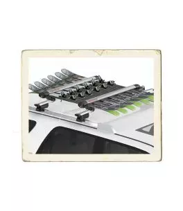 ΒΑΣΗ ΣΚΙ ΟΡΟΦΗΣ FATCAT 6 EVO SILVER 6 ΖΕΥΓΑΡΙΑ ΣΚΙ/4 SNOWBOARD YAKIMA ΑΣΗΜΙ 82,5cm 