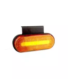 ΦΩΣ ΟΓΚΟΥ ΦΟΡΤΗΓΟΥ LED ΠΟΡΤΟΚΑΛΙ ΟΒΑΛ 10-30V 124x49x22mm ΑΔΙΑΒΡΟΧΟ OM-01-O AMIO 1ΤΕΜ. 