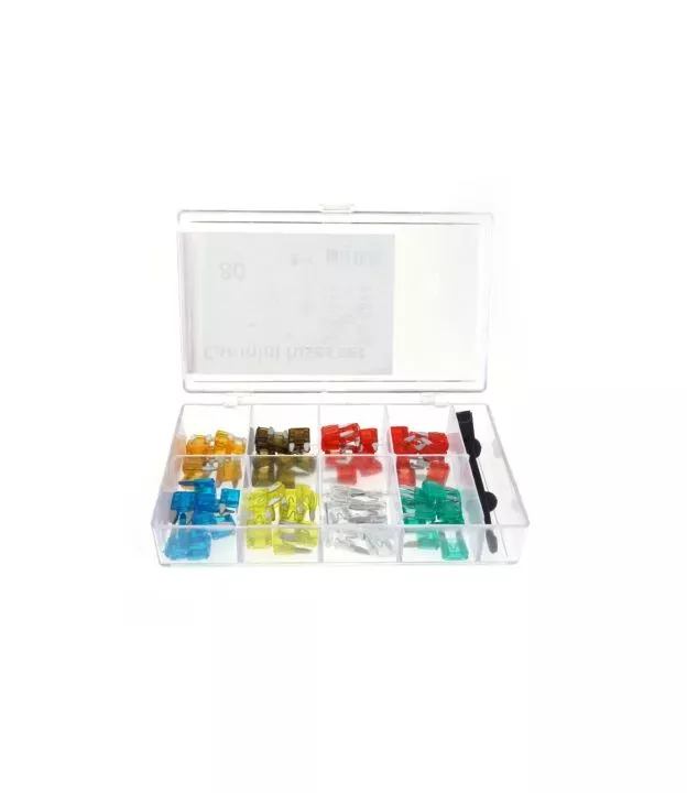 ΑΣΦΑΛΕΙΕΣ MINI 80ΤΕΜ ΔΙΑΦΟΡΕΣ ΣΕ ΚΟΥΤΙ 10x5A/10x7.5A/20x10A/10x15A/10x20A/10x25A/10x30A