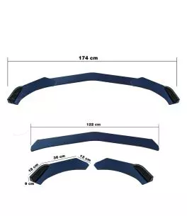 ΔΙΑΚΟΣΜΗΤΙΚΟ SPOILER ΠΡΟΦΥΛΑΚΤΗΡΑ LIP SPLITTER CARBON LOOK 3ΤΕΜ. 