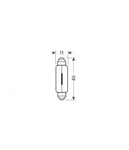 ΛΑΜΠΑΚΙΑ ΠΛΑΦΟΝΙΕΡΑΣ 24V 18W SV8,5-8 11x43mm STANDARD ΑΛΟΓΟΝΟΥ LAMPA - 2 ΤΕΜ. 