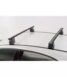 ΜΠΑΡΕΣ ΟΡΟΦΗΣ ΑΛΟΥΜΙΝΙΟΥ DELTA M BLACK 123 cm ROOF RACK ΣΕΤ ΣΕ ΜΑΥΡΟ ΧΡΩΜΑ ΜΕ ΠΡΟΣΤΑΤΕΥΤΙΚΑ ΚΑΠΑΚΙΑ ΑΚΡΩΝ ΓΙΑ ΑΠΛΗ ΟΡΟΦΗ MENABO 