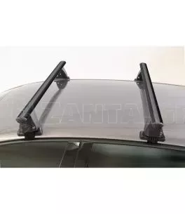 ΜΠΑΡΕΣ ΟΡΟΦΗΣ ΑΛΟΥΜΙΝΙΟΥ DELTA XL BLACK 161 cm ROOF RACK ΣΕΤ ΣΕ ΜΑΥΡΟ ΧΡΩΜΑ ΜΕ ΠΡΟΣΤΑΤΕΤΙΚΑ ΚΑΠΑΚΙΑ ΑΚΡΩΝ ΓΙΑ ΑΠΛΗ ΟΡΟΦΗ MENABO 