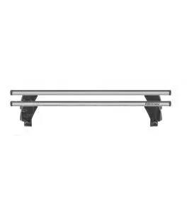 ΜΠΑΡΕΣ ΟΡΟΦΗΣ ΑΛΟΥΜΙΝΙΟΥ DELTA L SILVER 141 cm ROOF RACK ΣΕΤ ΣΕ ΑΣΗΜΙ ΧΡΩΜΑ ΜΕ ΠΡΟΣΤΑΤΕΥΤΙΚΑ ΚΑΠΑΚΙΑ ΑΚΡΩΝ ΓΙΑ ΑΠΛΗ ΟΡΟΦΗ MENABO 