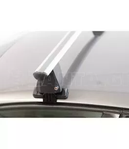 ΜΠΑΡΕΣ ΟΡΟΦΗΣ ΑΛΟΥΜΙΝΙΟΥ DELTA L SILVER 141 cm ROOF RACK ΣΕΤ ΣΕ ΑΣΗΜΙ ΧΡΩΜΑ ΜΕ ΠΡΟΣΤΑΤΕΥΤΙΚΑ ΚΑΠΑΚΙΑ ΑΚΡΩΝ ΓΙΑ ΑΠΛΗ ΟΡΟΦΗ MENABO 