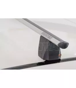 ΜΠΑΡΕΣ ΟΡΟΦΗΣ ΑΛΟΥΜΙΝΙΟΥ DELTA L SILVER 141 cm ROOF RACK ΣΕΤ ΣΕ ΑΣΗΜΙ ΧΡΩΜΑ ΜΕ ΠΡΟΣΤΑΤΕΥΤΙΚΑ ΚΑΠΑΚΙΑ ΑΚΡΩΝ ΓΙΑ ΑΠΛΗ ΟΡΟΦΗ MENABO 