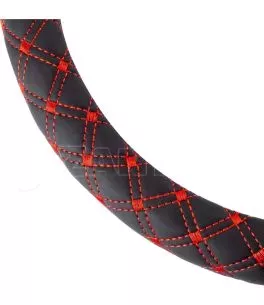 ΚΑΛΥΜΜΑ ΤΙΜΟΝΙΟΥ 37/39CM SWC-40-M ΜΑΥΡΟ/ΚΟΚΚΙΝΟ ΚΑΠΙΤΟΝΕ​ AMIO - 1 ΤΕΜ. 
