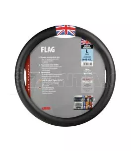 ΚΑΛΥΜΜΑ ΤΙΜΟΝΙΟΥ ΦΟΡΤΗΓΟΥ FLAG ENGLAND ΜΑΥΡΟ ΜΕ ΣΗΜΑΙΑ ΑΓΓΛΙΑΣ (L) 46-48 cm LAMPA - 1 TEM. 