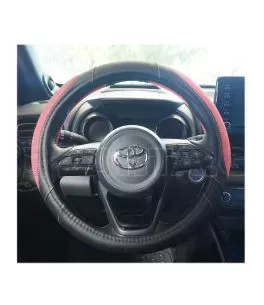 ΚΑΛΥΜΜΑ ΤΙΜΟΝΙΟΥ COTTON PINK ΜΑΥΡΟ ΜΕ ΡΟΖ ΟΙΚΟΛΟΓΙΚΟ ΔΕΡΜΑ 37-39cm SIMONI RACING - 1 TEM. 