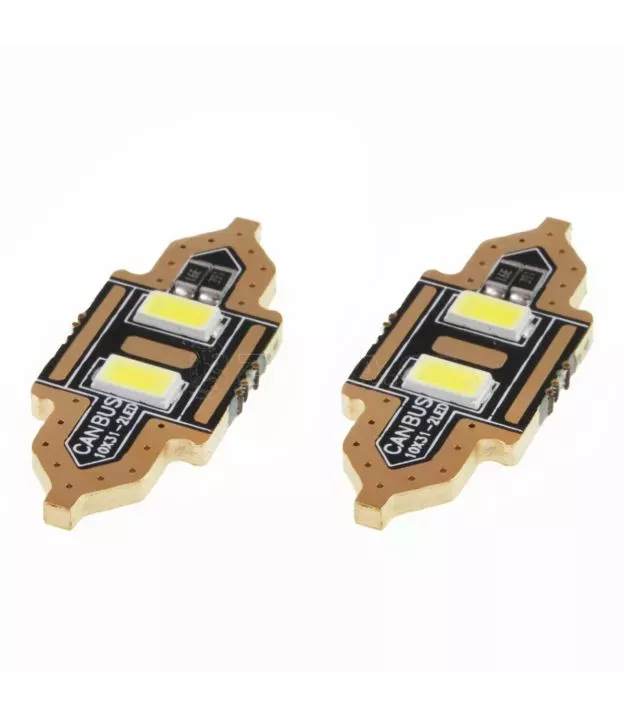ΛΑΜΠΑΚΙΑ ΠΛΑΦΟΝΙΕΡΑΣ 31mm 12V 5.600K 2xSMD 5730 LED AMIO - 2 ΤΕΜ.