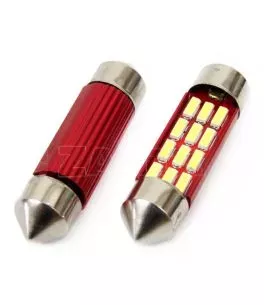 ΛΑΜΠΑΚΙΑ ΠΛΑΦΟΝΙΕΡΑΣ 36mm 12V 5.600K 12xSMD 4014 LED CAN-BUS AMIO - 2 ΤΕΜ.