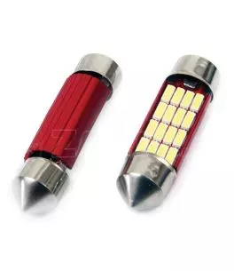 ΛΑΜΠΑΚΙΑ ΠΛΑΦΟΝΙΕΡΑΣ 39mm 12V 5.600K 16xSMD 4014 LED CAN-BUS AMIO - 2 ΤΕΜ.