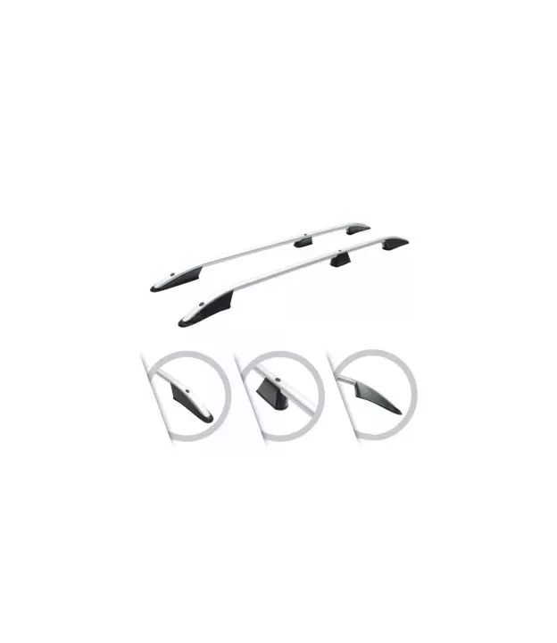 ΜΠΑΡΕΣ ΟΡΟΦΗΣ ΓΙΑ RENAULT KANGOO 1996-2007 ΠΑΡΑΛΛΗΛΕΣ L1 ΑΛΟΥΜΙΝΙΟΥ ΑΣΗΜΙ ΟMTEC - 2 TEM.