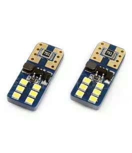 T10 W5W 12V W2,1x9,5d ΛΕΥΚΟ 5.600K 12SMDx2016 (ΚΑΡΦΩΤΟ - CAN-BUS) 2ΤΕΜ. 