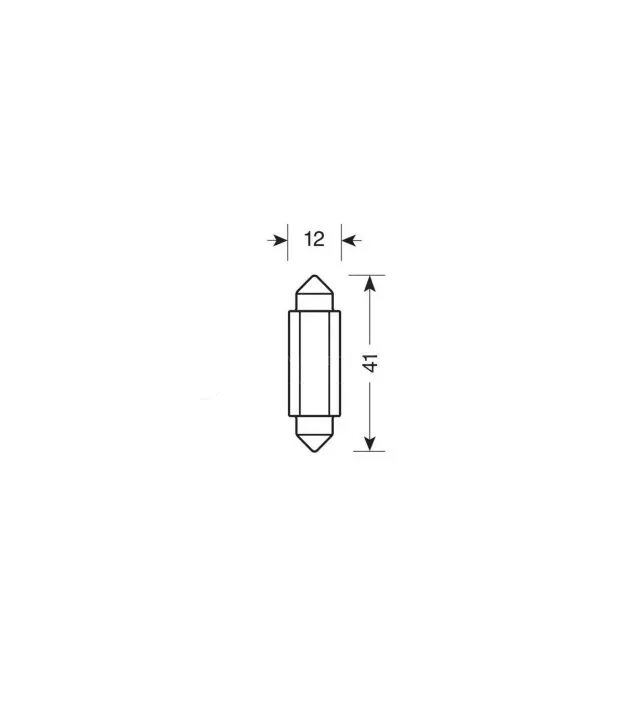ΛΑΜΠΑΚΙΑ ΠΛΑΦΟΝΙΕΡΑΣ 932V SV28,5-8 2SMDx1CHIP LED 120lm CAN-BUS 12x41mm ΛΕΥΚΟ ΚΟΥΤΙ LAMPA - 20 ΤΕΜ.