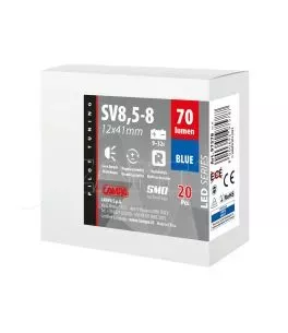 ΛΑΜΠΑΚΙΑ ΠΛΑΦΟΝΙΕΡΑΣ 932V SV28,5-8 2SMDx1CHIP LED 70lm CAN-BUS 12x41mm ΜΠΛΕ ΚΟΥΤΙ LAMPA - 20 ΤΕΜ. 