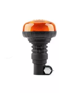 ΦΑΡΟΣ ΠΕΡΙΣΤΡΕΦΟΜΕΝΟΣ LED MINI 12/24V 18SMD ΕΛΑΣΤΙΚΟΣ ΒΙΔΩΤΟΣ ΠΟΡΤΟΚΑΛΙ 138x86mm AMIO -1 ΤΕΜ. 