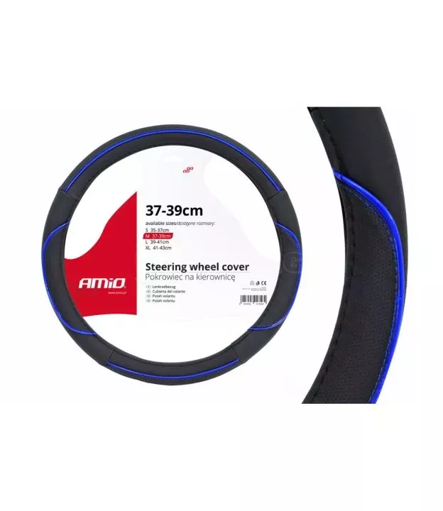 ΚΑΛΥΜΜΑ ΤΙΜΟΝΙΟΥ 37/39CM SWC-08 ΜΑΥΡΟ/ΜΠΛΕ AMIO - 1 ΤΕΜ.