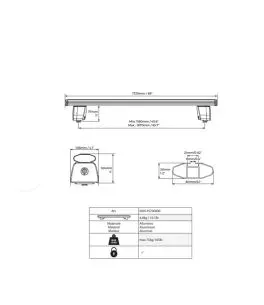 ΜΠΑΡΕΣ ΚΑΡΟΤΣΑΣ ΑΛΟΥΜΙΝΙΟΥ TBR - TRUCK BED RACK SYSTEM SILVER 172,8 cm ΣΕ ΑΣΗΜΙ ΧΡΩΜΑ ΓΙΑ PICKUP ΚΑΙ ΑΓΡΟΤΙΚΑ ΟΧΗΜΑΤΑ MENABO - 2 