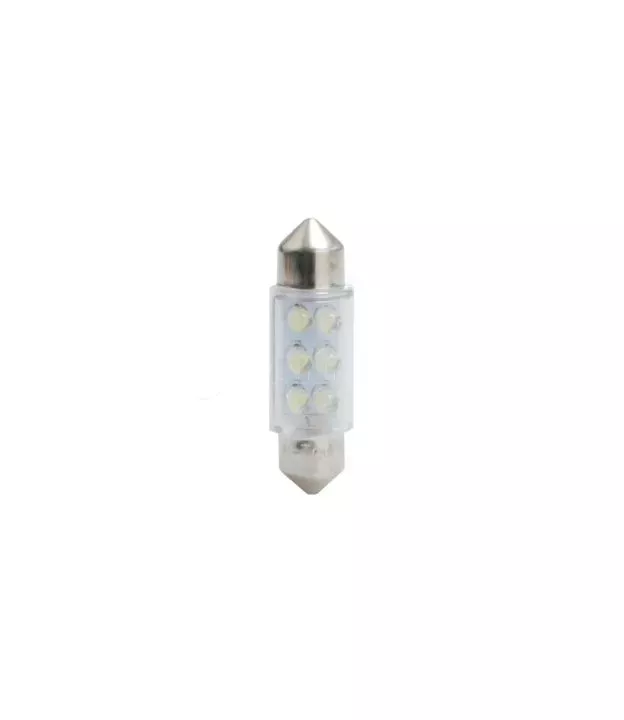 ΛΑΜΠΑΚΙΑ ΠΛΑΦΟΝΙΕΡΑΣ C5W/C10W 12V 0,37W SV8,5 36mm LED 6xFlux 3mm ΠΡΑΣΙΝΟ M-TECH - 1 ΤΕΜ.