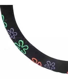 ΚΑΛΥΜΜΑ ΤΙΜΟΝΙΟΥ SWC-46 (M) 37-39cm ΜΑΥΡΟ ΜΕ ΣΧΕΔΙΟ ΕΓΧΡΩΜΑ ΛΟΥΛΟΥΔΙΑ AMIO - 1 ΤΕΜ.. 