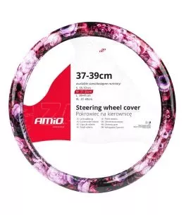ΚΑΛΥΜΜΑ ΤΙΜΟΝΙΟΥ SWC-47 Μ 37-39cm ΜΑΥΡΟ/ΡΟΖ ΜΕ ΣΧΕΔΙΟ ΛΟΥΛΟΥΔΙΑ AMIO - 1 ΤΕΜ. 