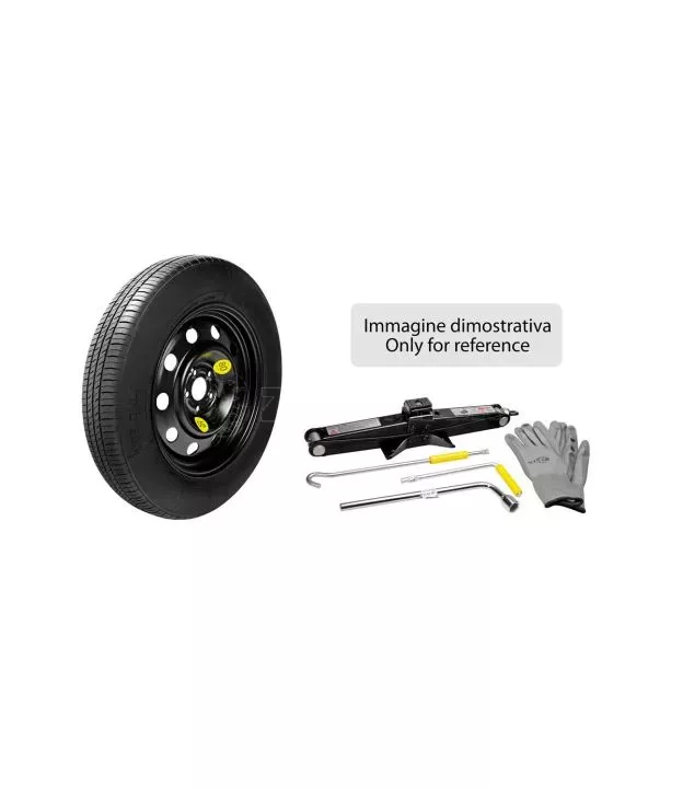 ΡΕΖΕΡΒΑ ΣΙΔΕΡΕΝΙΑ 155/85-18 ΚΑΡΕ 5x108 ΚΕΝΤΡΟ 65,1mm NO STOP ΚΙΤ ΜΕ ΓΡΥΛΟ, ΜΠΟΥΛΟΝΟΚΛΕΙΔΟ & ΤΣΑΝΤΑ