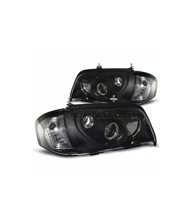 Μπροστινά Φανάρια Set Για Mercedes-Benz C-Class W202 93-01 Projectors Μαύρα H1/H1/H3 Manual Sonar