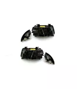 Μπροστινά Φανάρια Set Για Audi A4 B5 94-98 Angel Eyes Μαύρα H7/H7 Depo 