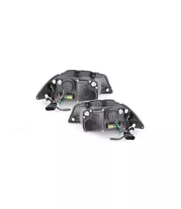 Μπροστινά Φανάρια Set Για Seat Ibiza 6L 02-08 DRL Μαύρα H1/H1 Sonar 