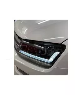 Μπροστινά Φανάρια Set Για Vw Amarok 2010+ DRL Full Led Halogen Version Μαύρα LEDHL107-BK OsramLedriving 