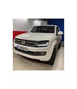 Μπροστινά Φανάρια Set Για Vw Amarok 2010+ DRL Full Led Halogen Version Μαύρα LEDHL107-BK OsramLedriving 
